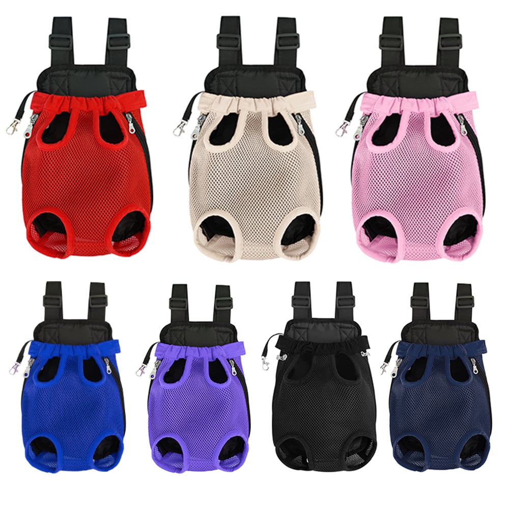 Pet Backpack Ventilated Leg Openings Safety Lock