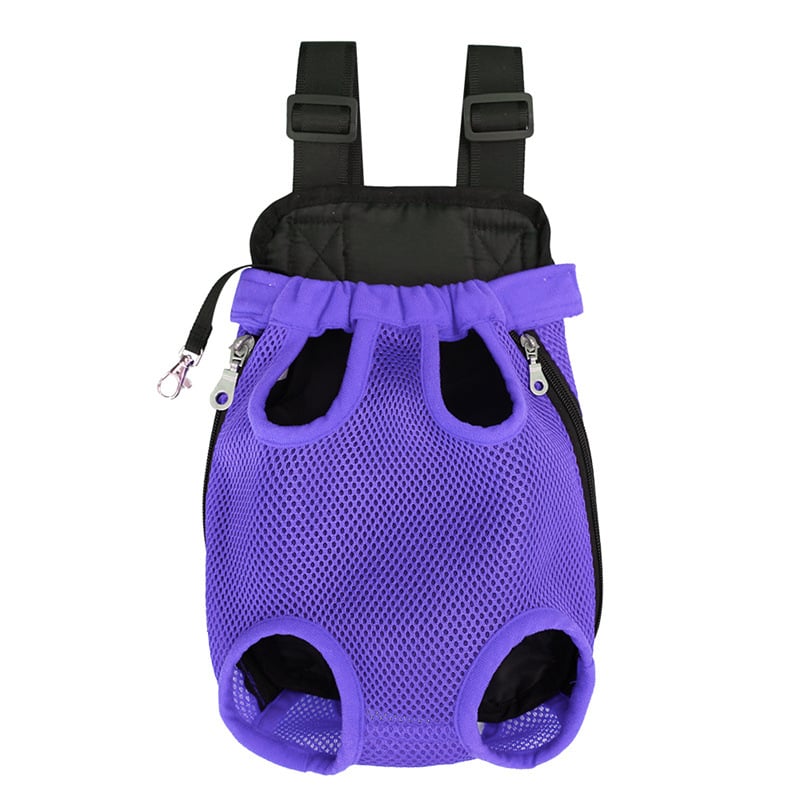 Pet Backpack Ventilated Leg Openings Safety Lock