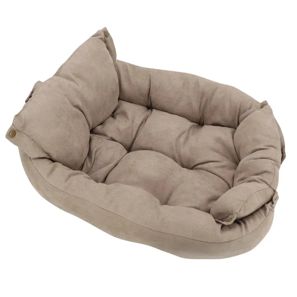 Pet Bed 3-in-1 Convertible 100% Cotton Machine Washable
