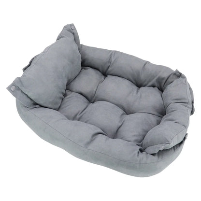 Pet Bed 3-in-1 Convertible Breathable Cotton Machine Washable
