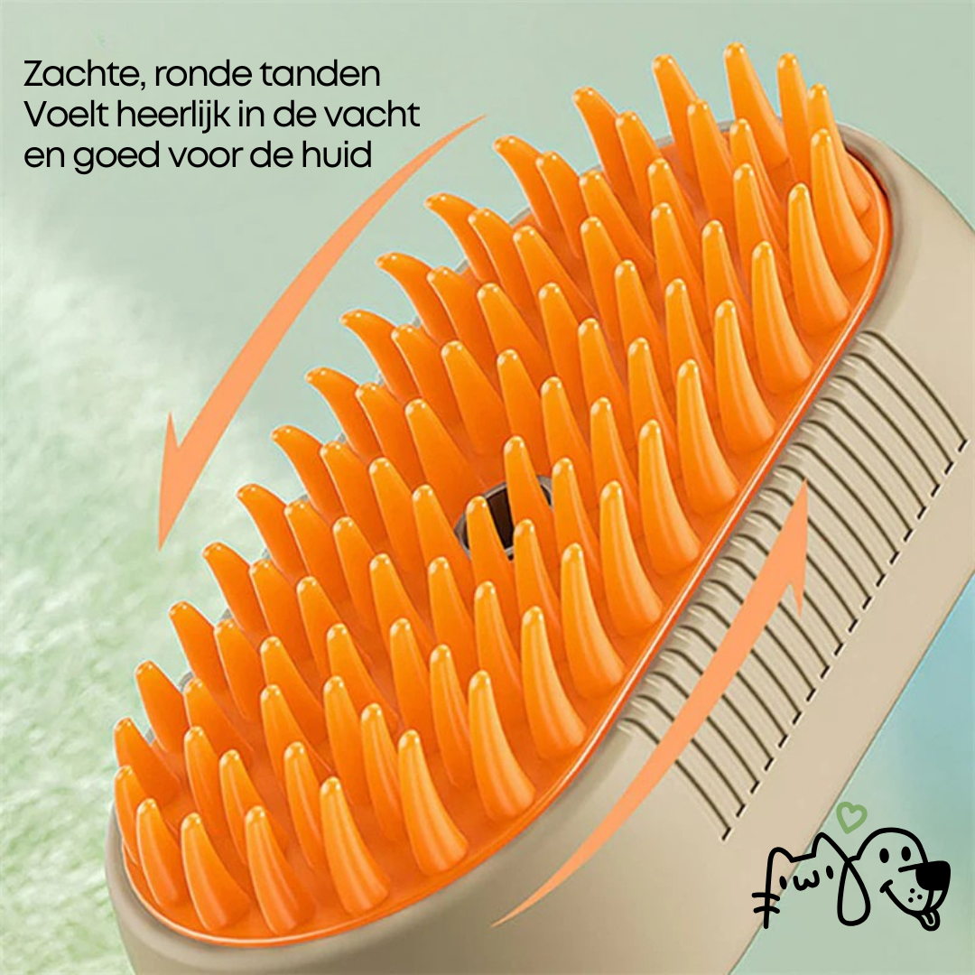 Pet Brush 3-In-1 Deshedding & Massage Built-In Spray
