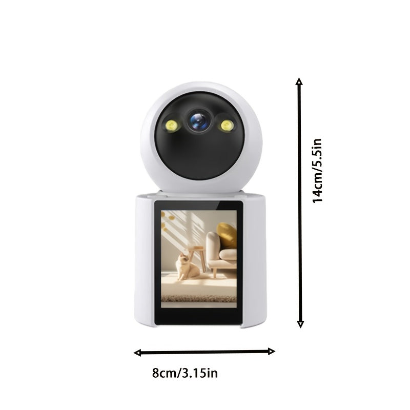 Pet Camera Built-In Display Two-Way Audio & Night Vision