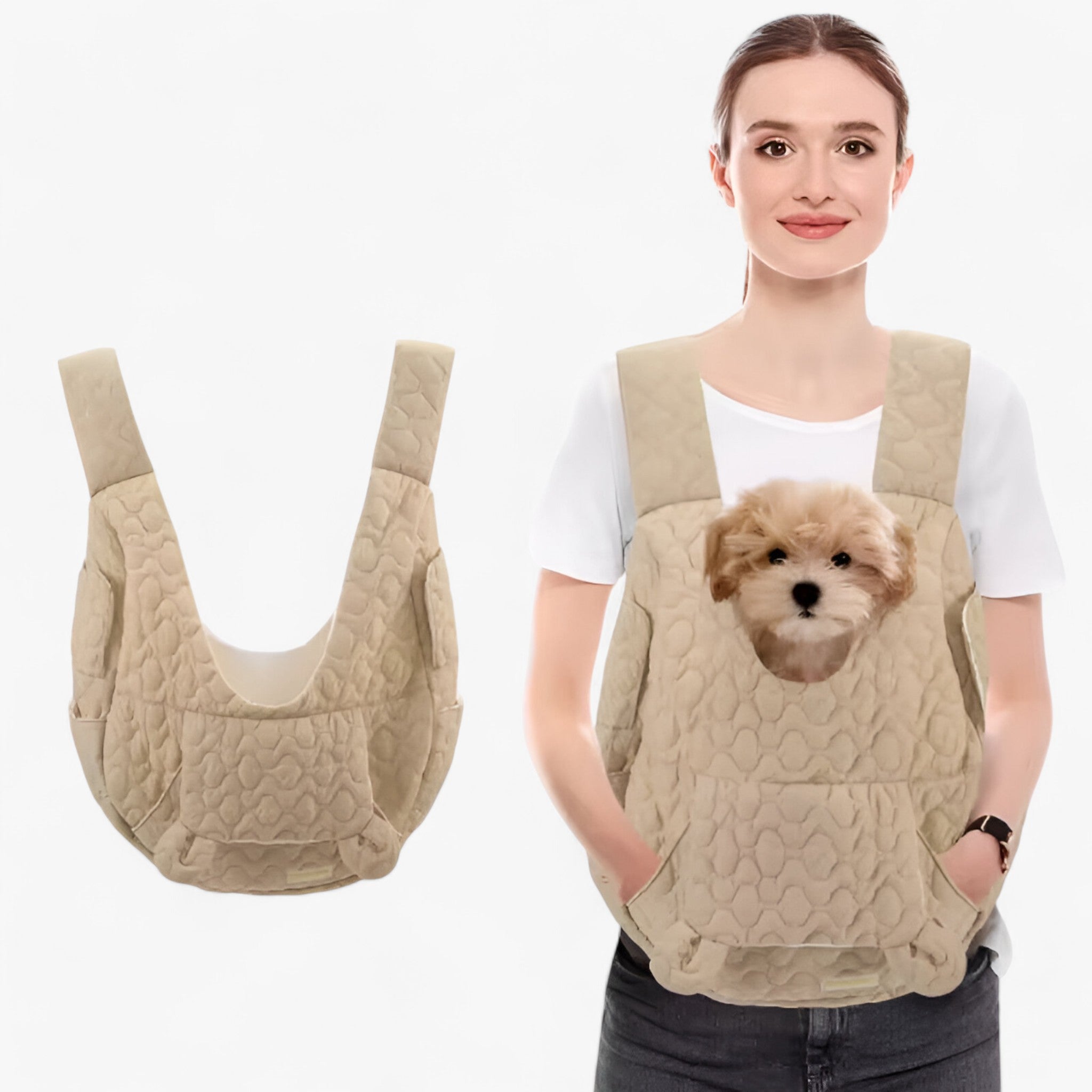 Pet Carrier Backpack Water-Repellent Oxford Up to 22 lb