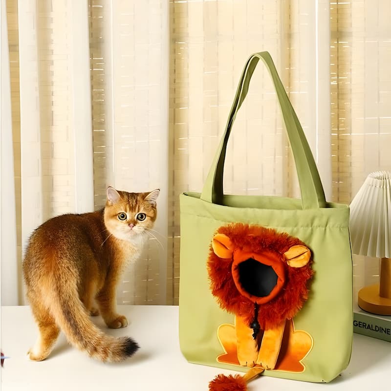 Pet Carrier Head-Opening Ventilation Cotton Canvas Safety Buckle