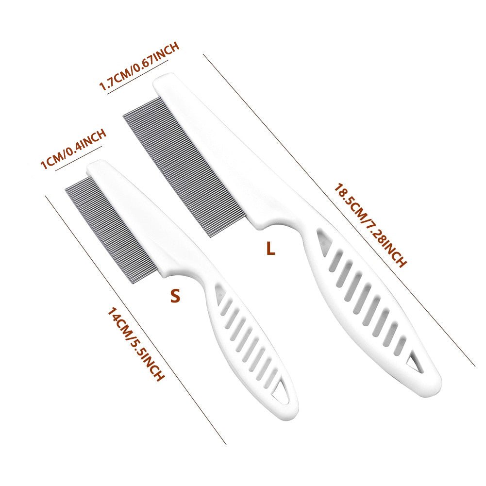 Pet Comb Fine Stainless Steel Rounded Tips