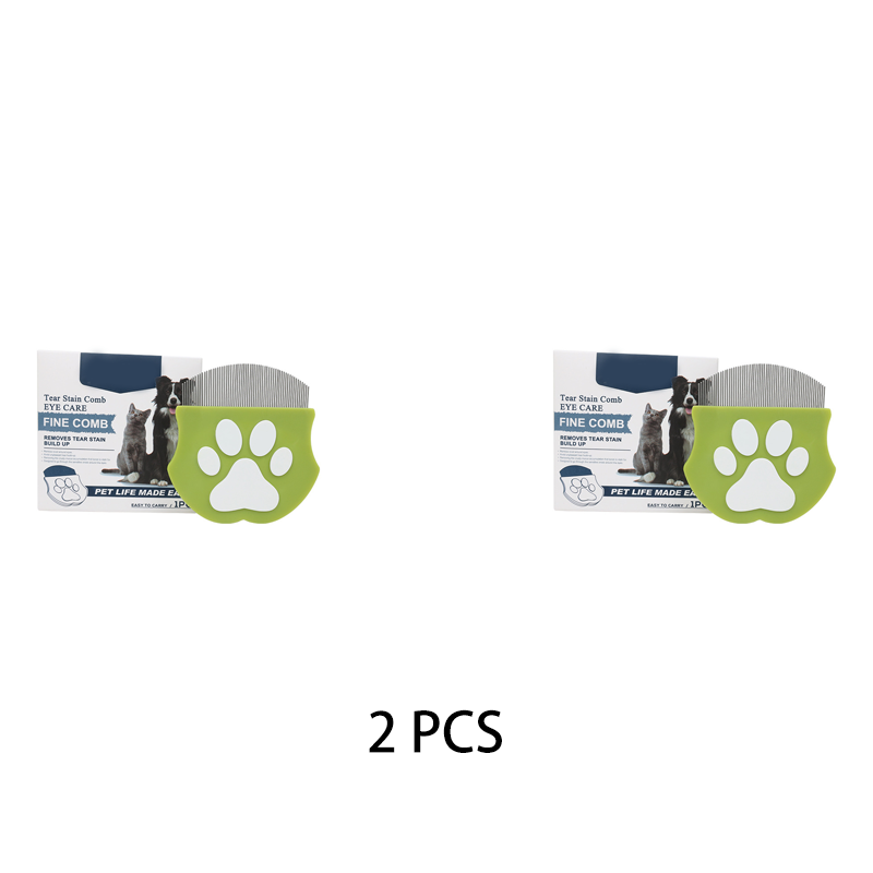 Pet Comb Ultra-Fine Metal Teeth Ergonomic Paw Handle