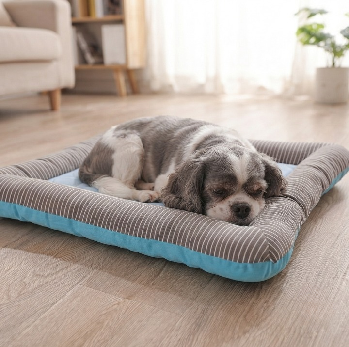 Pet Cooling Mat Active Cooling Padded Edge & Non-Slip
