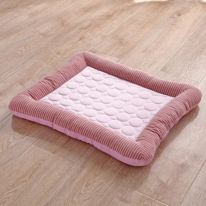 Pet Cooling Mat Active Cooling Padded Edge & Non-Slip