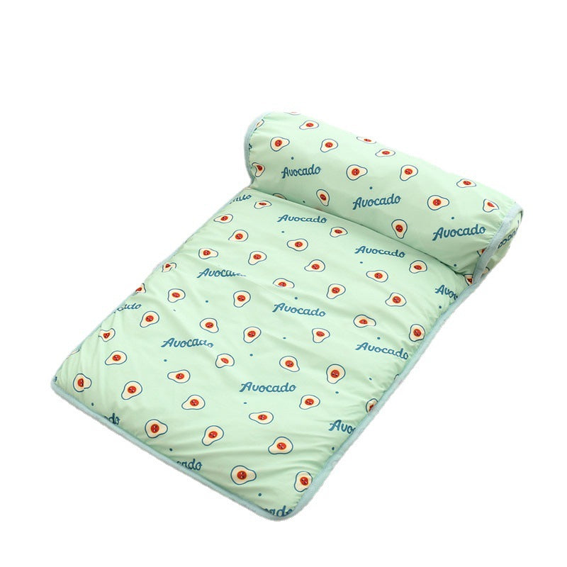 Pet Cooling Mat Ice Silk Self-Cooling With Pillow