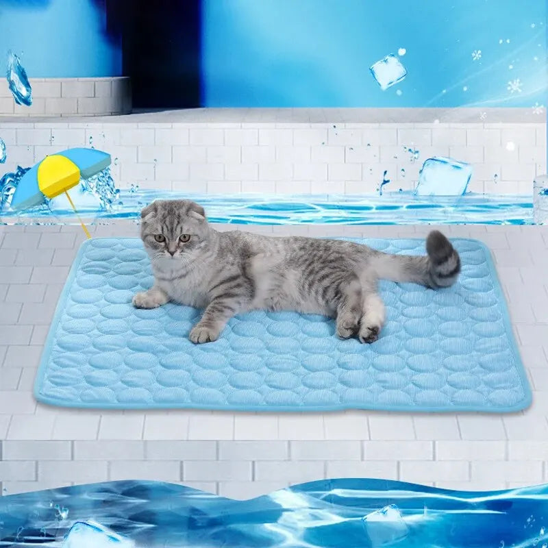 Pet Cooling Mat Pebble-Texture Self-Cooling Machine Washable