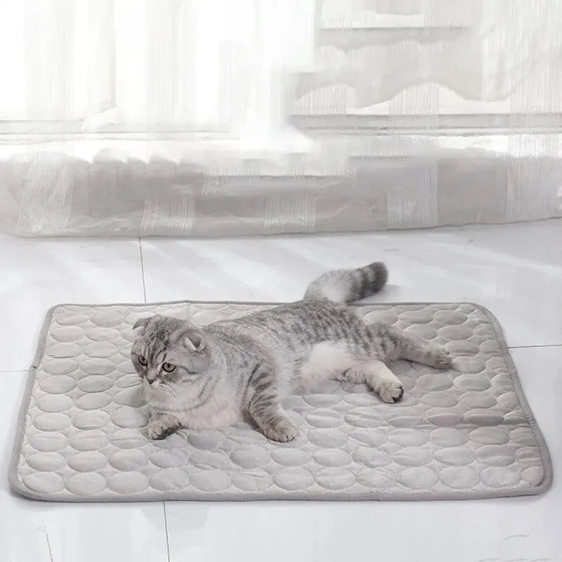 Pet Cooling Mat Pebble-Texture Self-Cooling Machine Washable