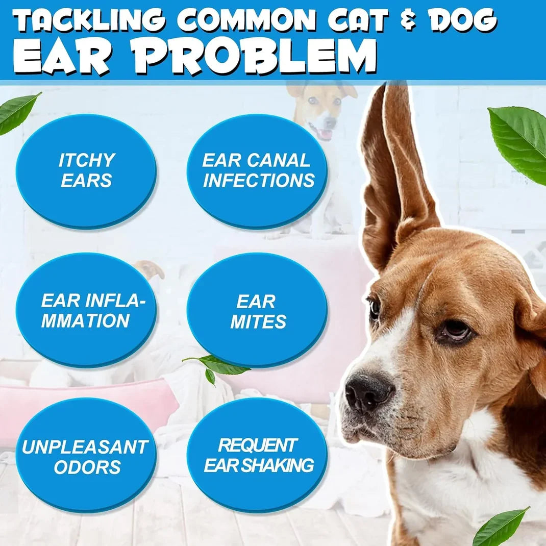 Pet Ear Cleaner Dissolves Earwax Neutralizes Odors