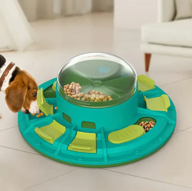 Pet Feeding Plate Leak-Proof Non-Slip Base Dishwasher-Safe