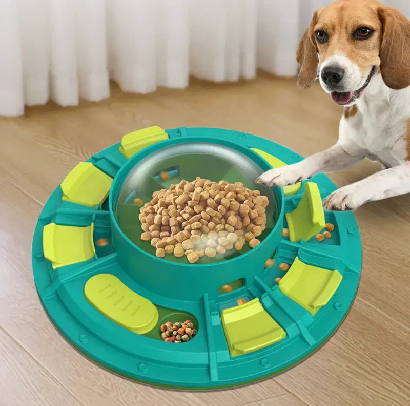 Pet Feeding Plate Leak-Proof Non-Slip Base Dishwasher-Safe