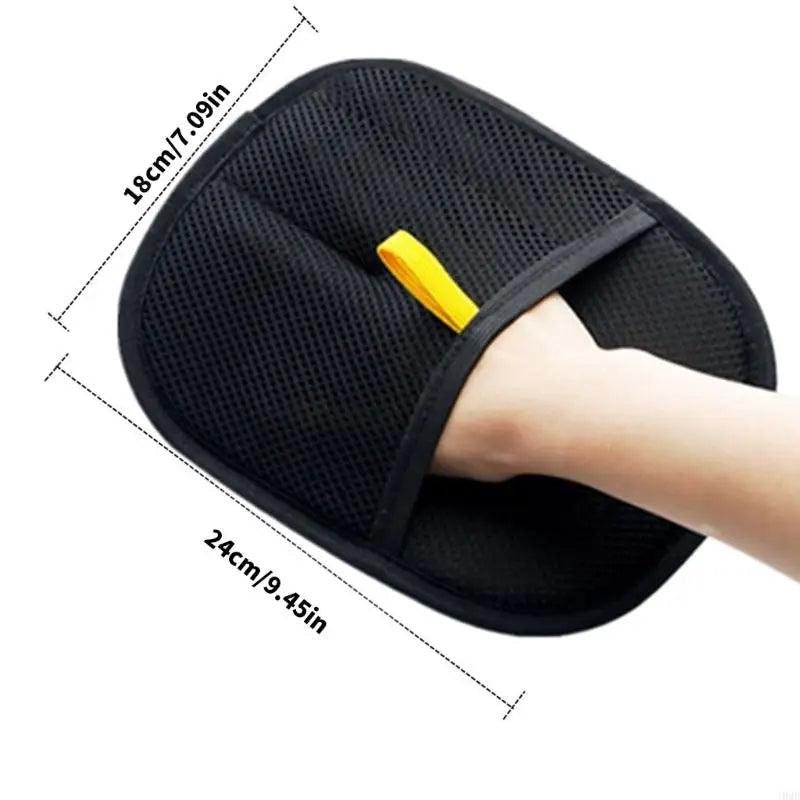 Pet Grooming Glove Double-Sided Rubber Nubs & Adjustable Strap