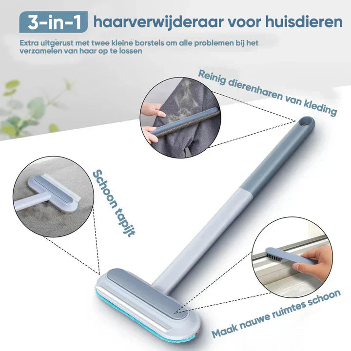 Pet Hair Brush Reusable Nylon Bristles