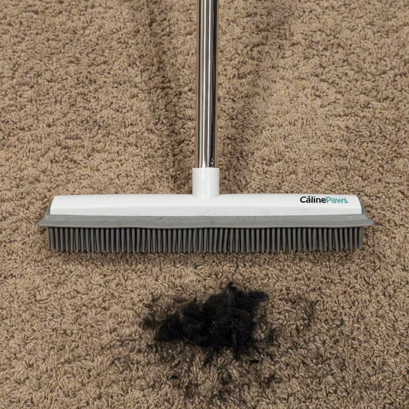 Pet Hair Remover Magnetic Rubber Scratch-Free Stainless Steel Handle