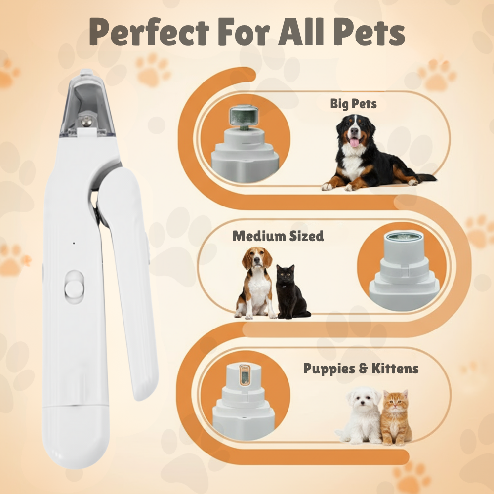 Pet Nail Clipper LED Bloodline Light Stainless Steel Blades
