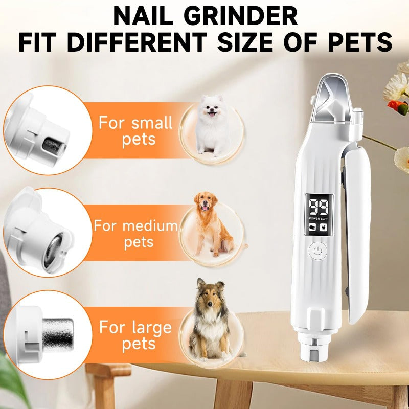 Pet Nail Trimmer 2-In-1 Cut & Grind Whisper-Quiet