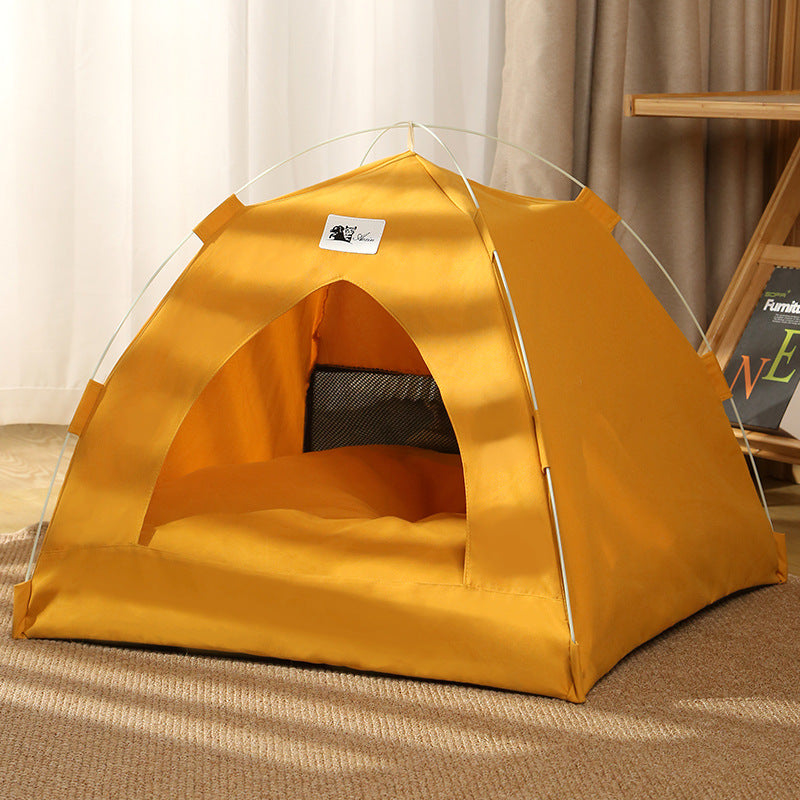 Pet Tent Foldable Noise-Muffling Soft Lining