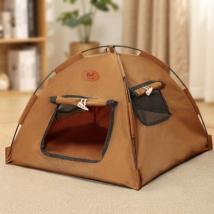 Pet Tent Foldable Noise-Reducing Tool-Free Setup