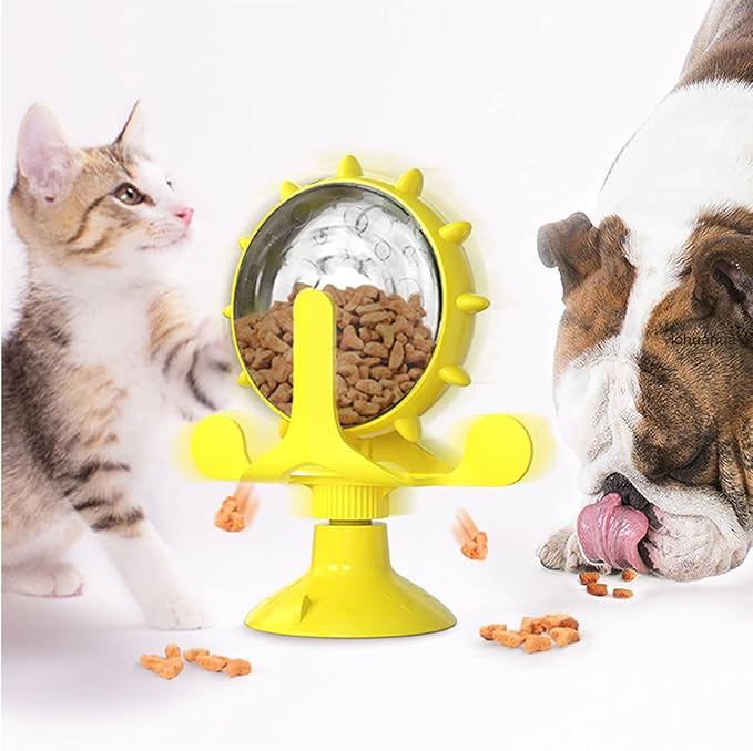 Pet Treat Dispenser 360 Degree Rotating Strong Suction Cup