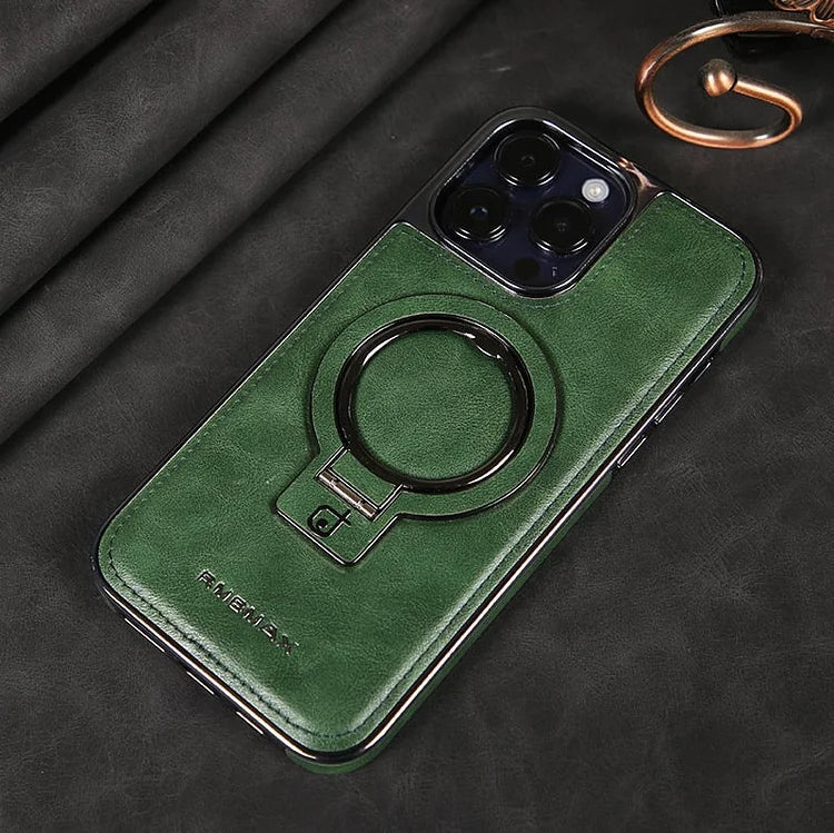 Phone Case Genuine Leather MagSafe & Kickstand Slim Profile