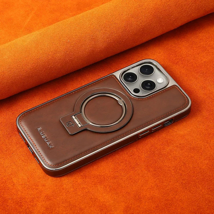 Phone Case Genuine Leather MagSafe & Kickstand Slim Profile
