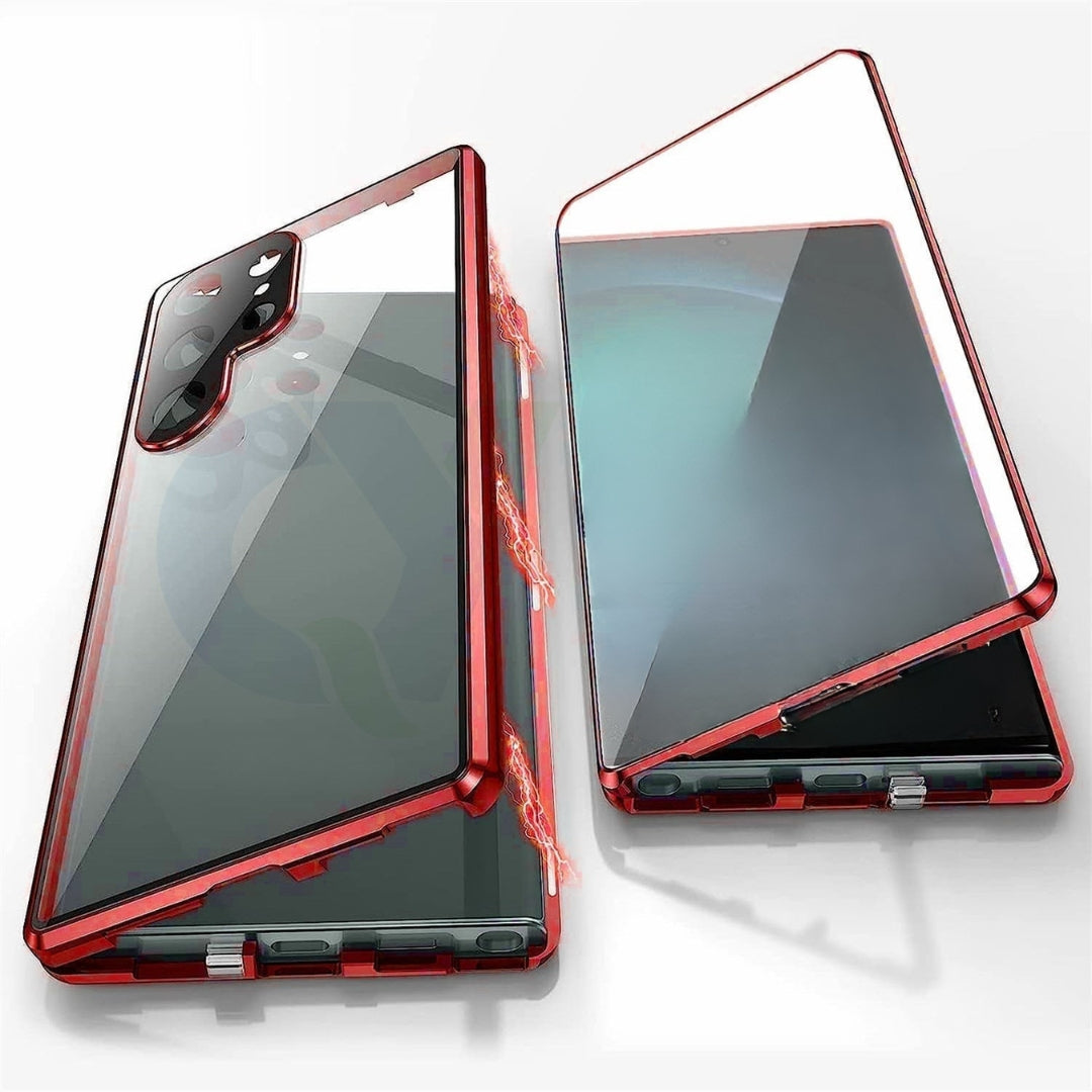Phone Case Tempered Glass Magnetic Aluminum Frame Privacy Filter