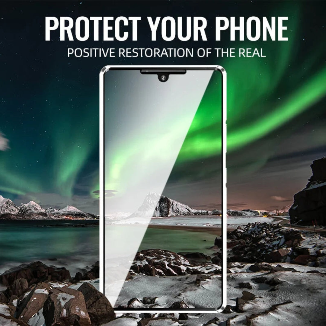 Phone Case Tempered Glass Magnetic Aluminum Frame Privacy Filter