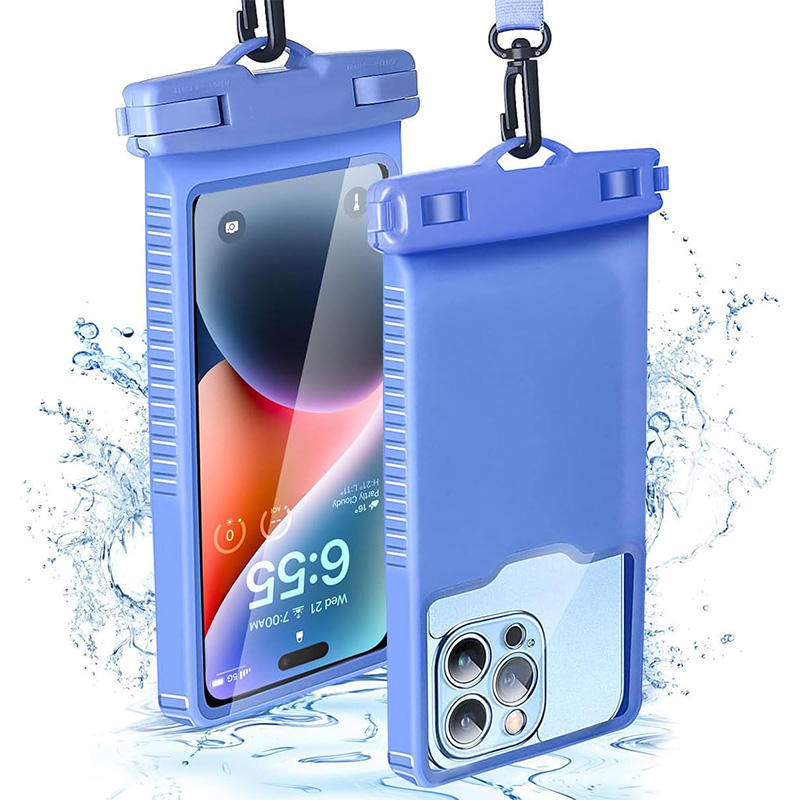 Phone Case Waterproof Clear Touchscreen Adjustable Strap