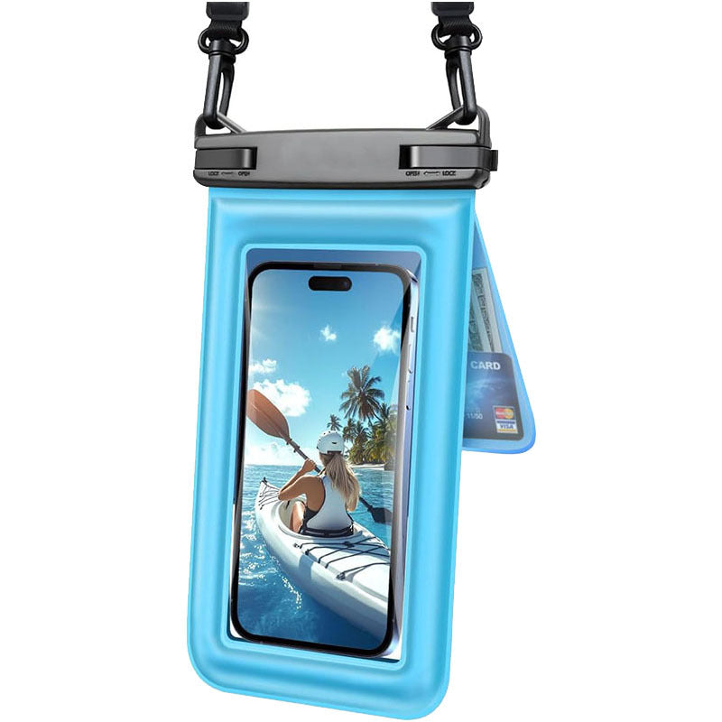 Phone Case Waterproof Touchscreen Adjustable Strap & Card Pocket