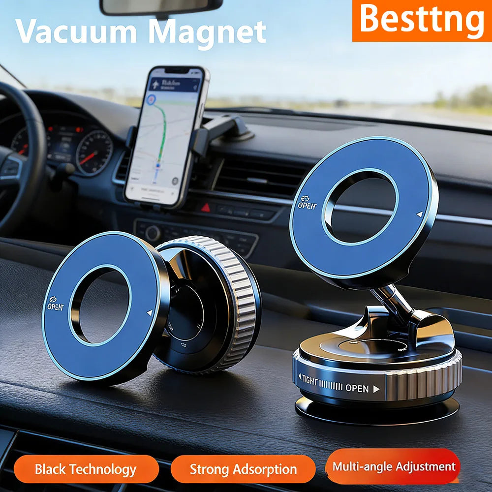 Phone Mount Vacuum Suction & Magnetic 360 Degree Rotatable
