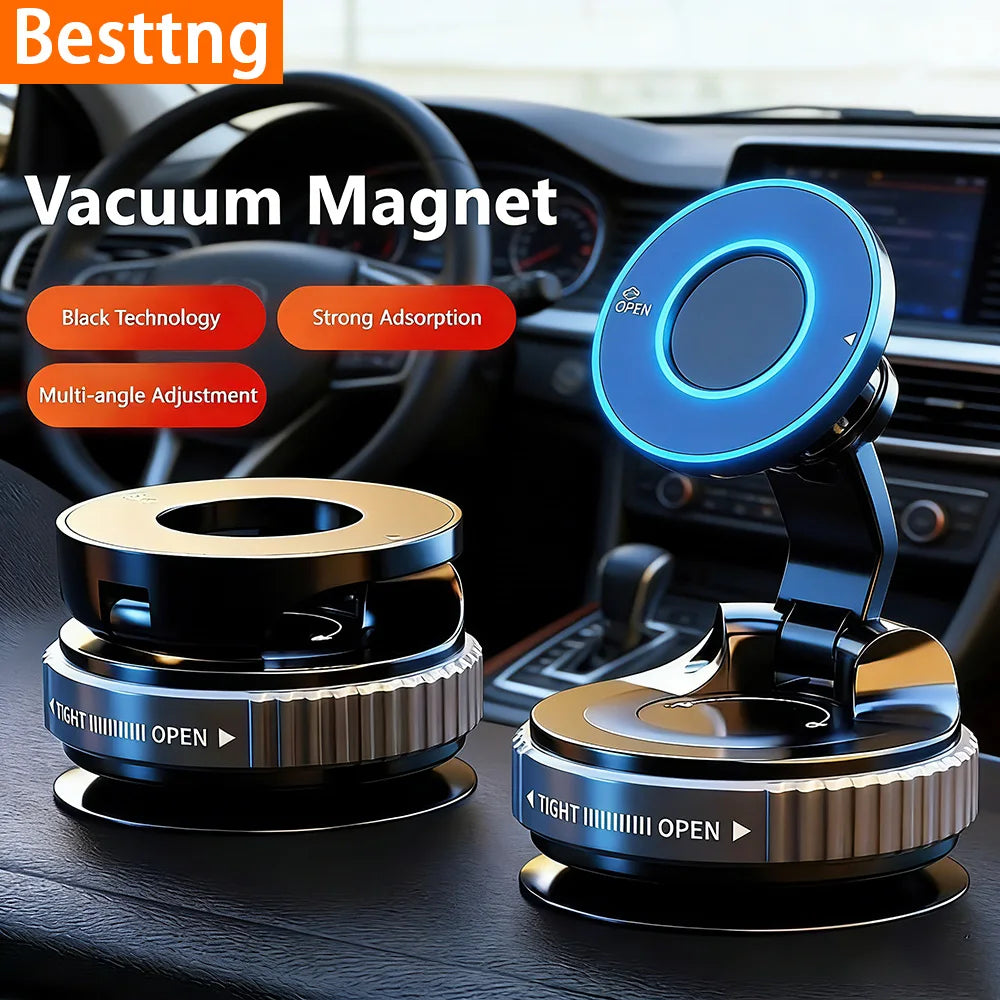 Phone Mount Vacuum Suction & Magnetic 360 Degree Rotatable