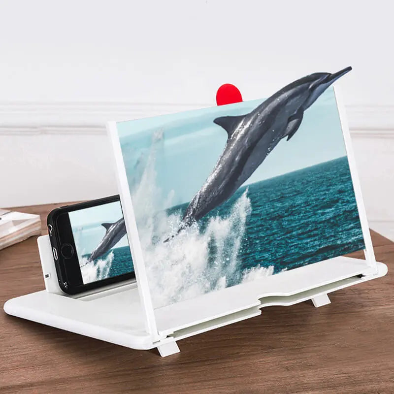 Phone Screen Magnifier 11.8 Inch Foldable Adjustable Stand