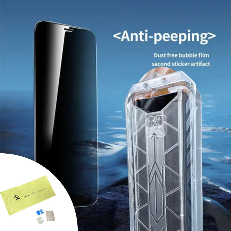 Phone Screen Protector Tempered Glass Dust-Free & Reusable