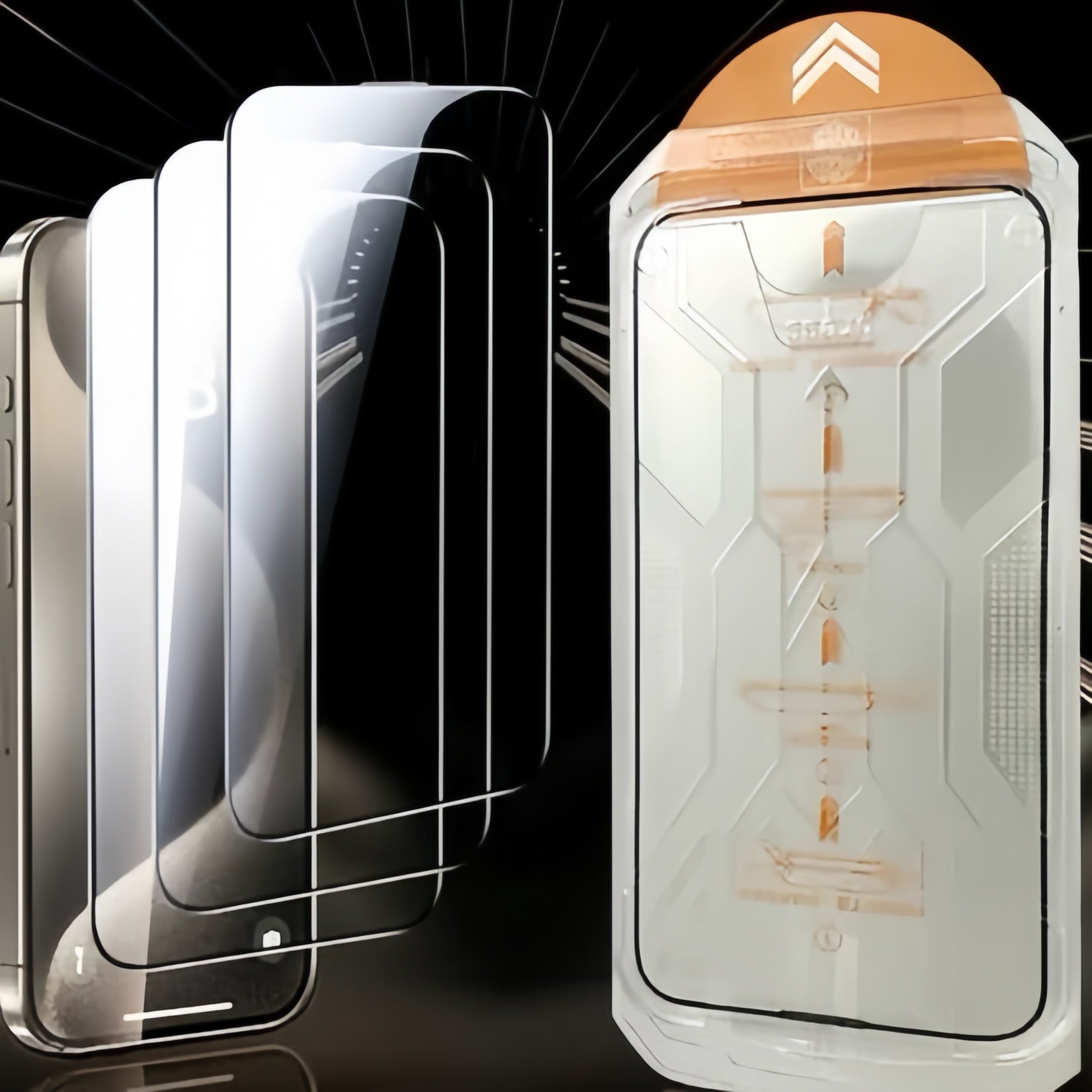 Phone Screen Protector Tempered Glass Dust-Free & Reusable