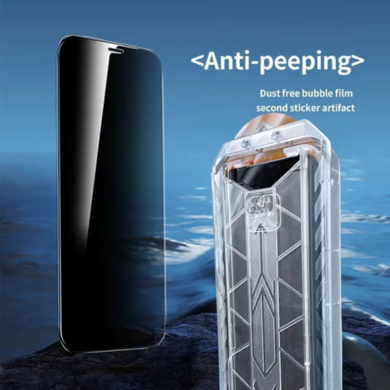 Phone Screen Protector Tempered Glass Dust-Free & Reusable