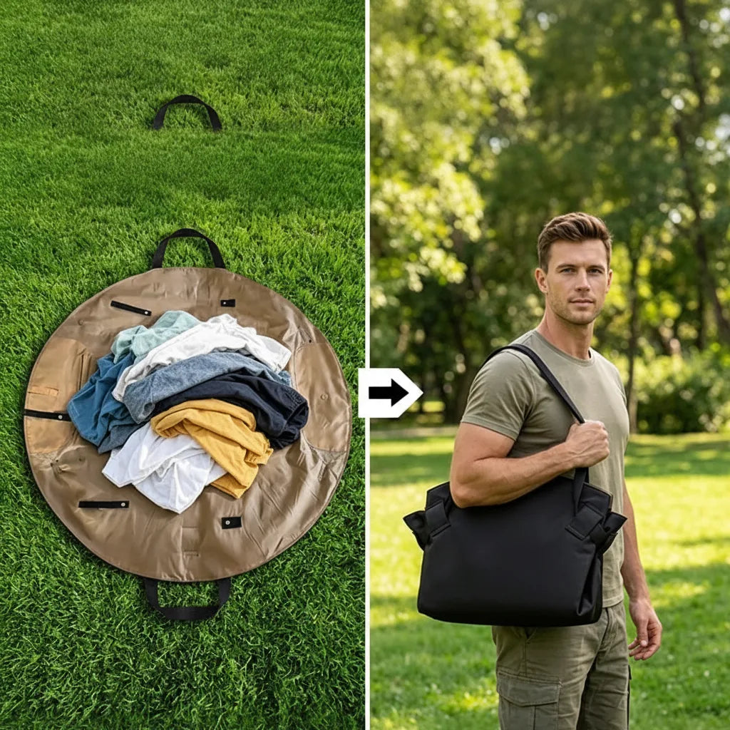 Picnic Blanket Convertible Bag-to-Mat Water-Resistant