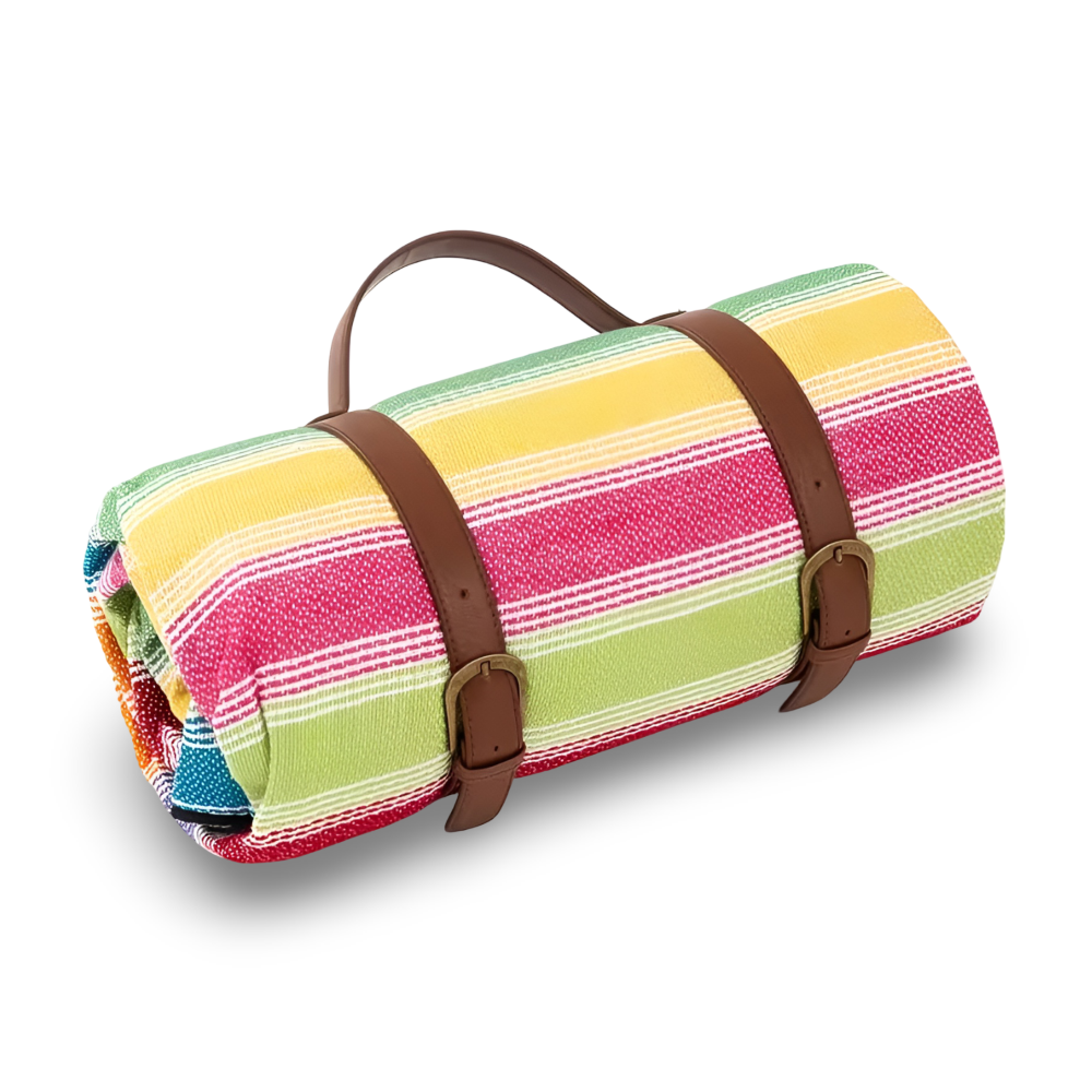 Picnic Blanket Waterproof PEVA Foldable With Carry Strap
