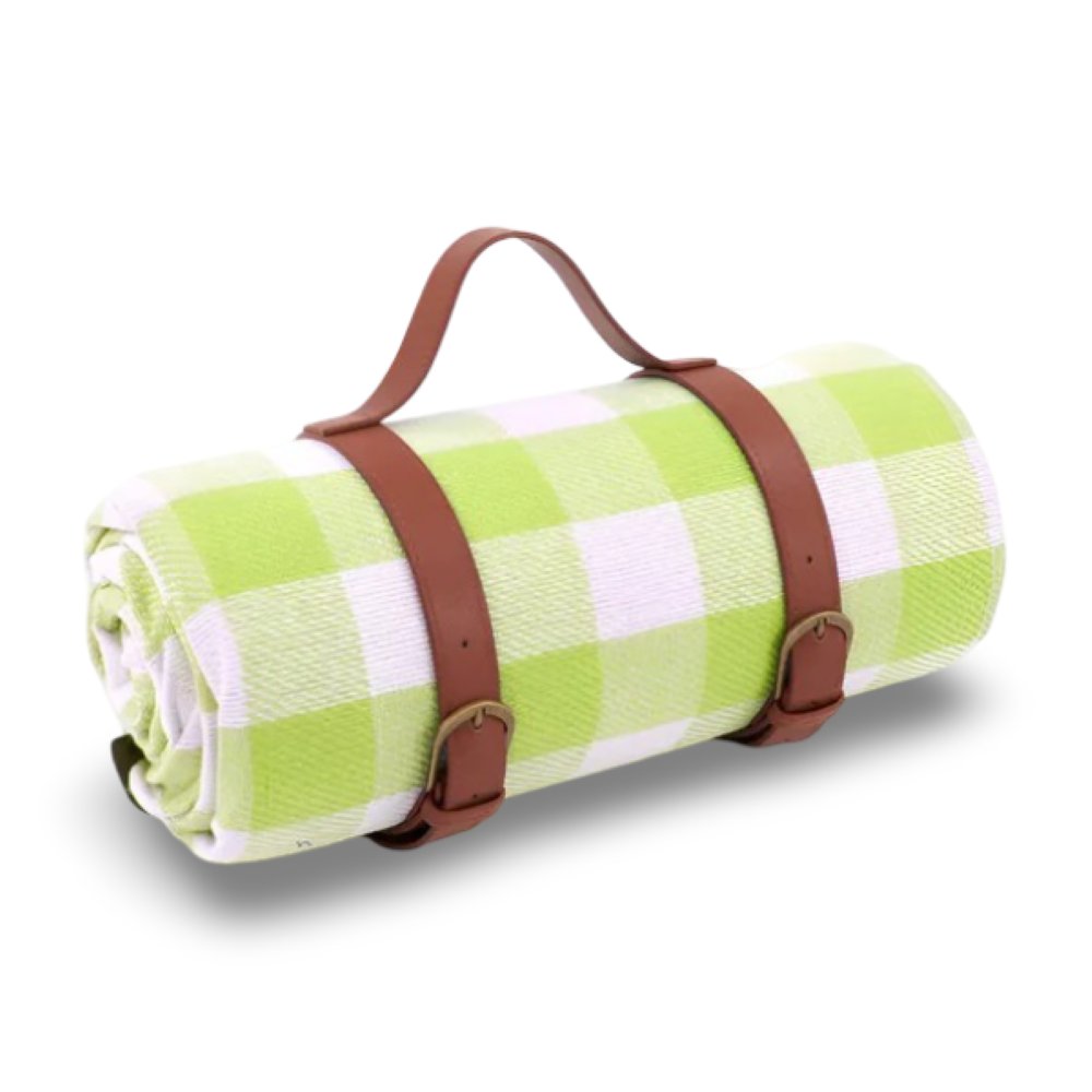 Picnic Blanket Waterproof PEVA Foldable With Carry Strap