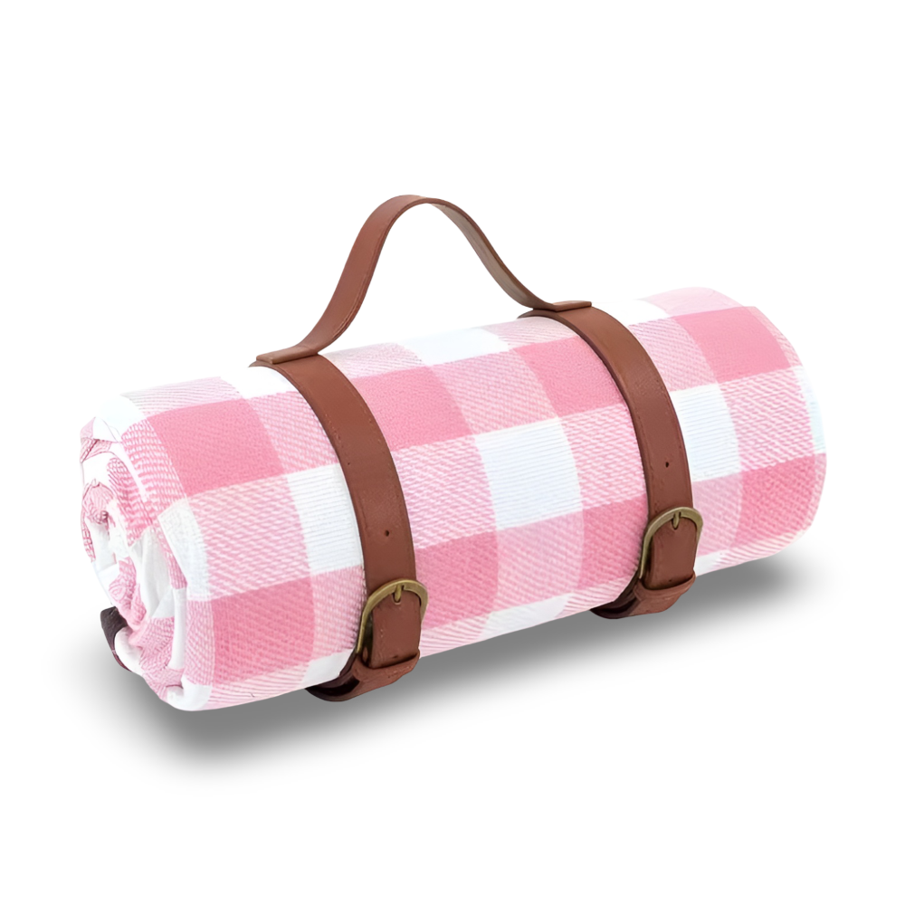 Picnic Blanket Waterproof PEVA Foldable With Carry Strap
