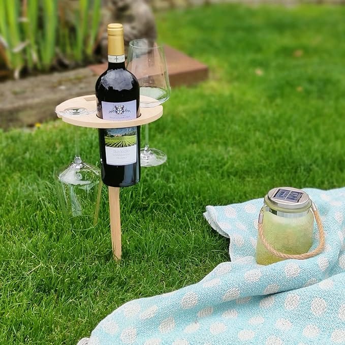 Picnic Table Foldable Tripod & Wine Holder