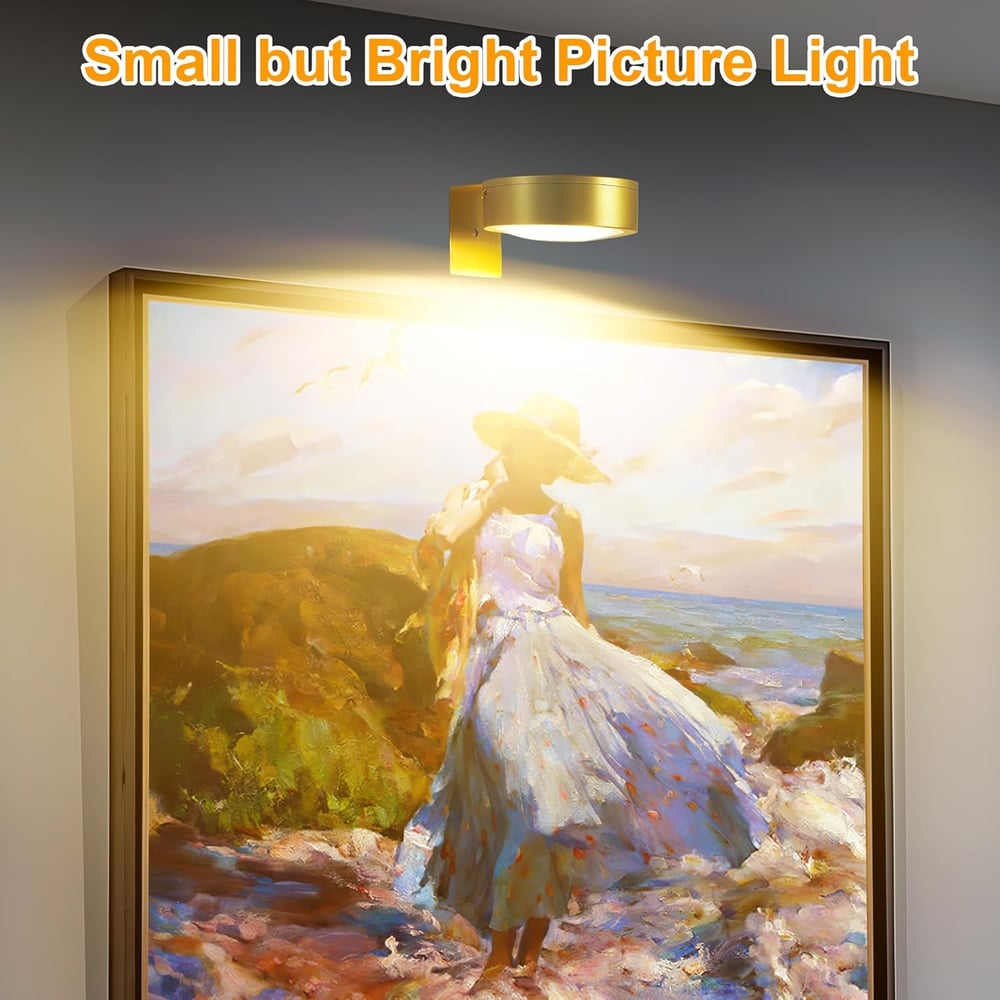 Picture Light Magnetic Mount USB Rechargeable & Dimmable