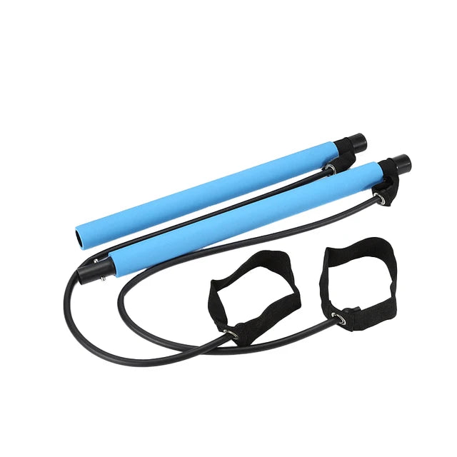 Pilates Bar Adjustable Resistance Bands & Foot Loops