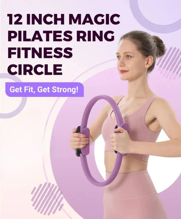 Pilates Ring Ergonomic Non-Slip Handles 30cm Diameter
