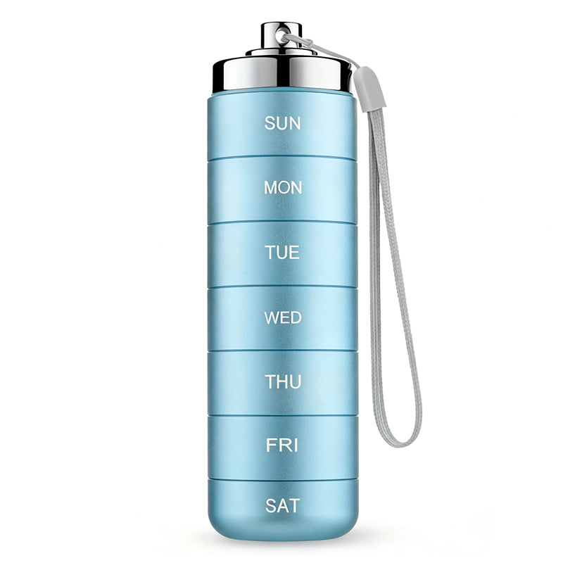 Pill Organizer 7-Day Aluminum Waterproof Twist Lock