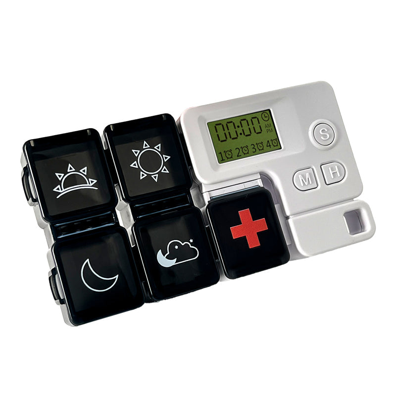 Pill Organizer Digital Timer & 4 Alarms