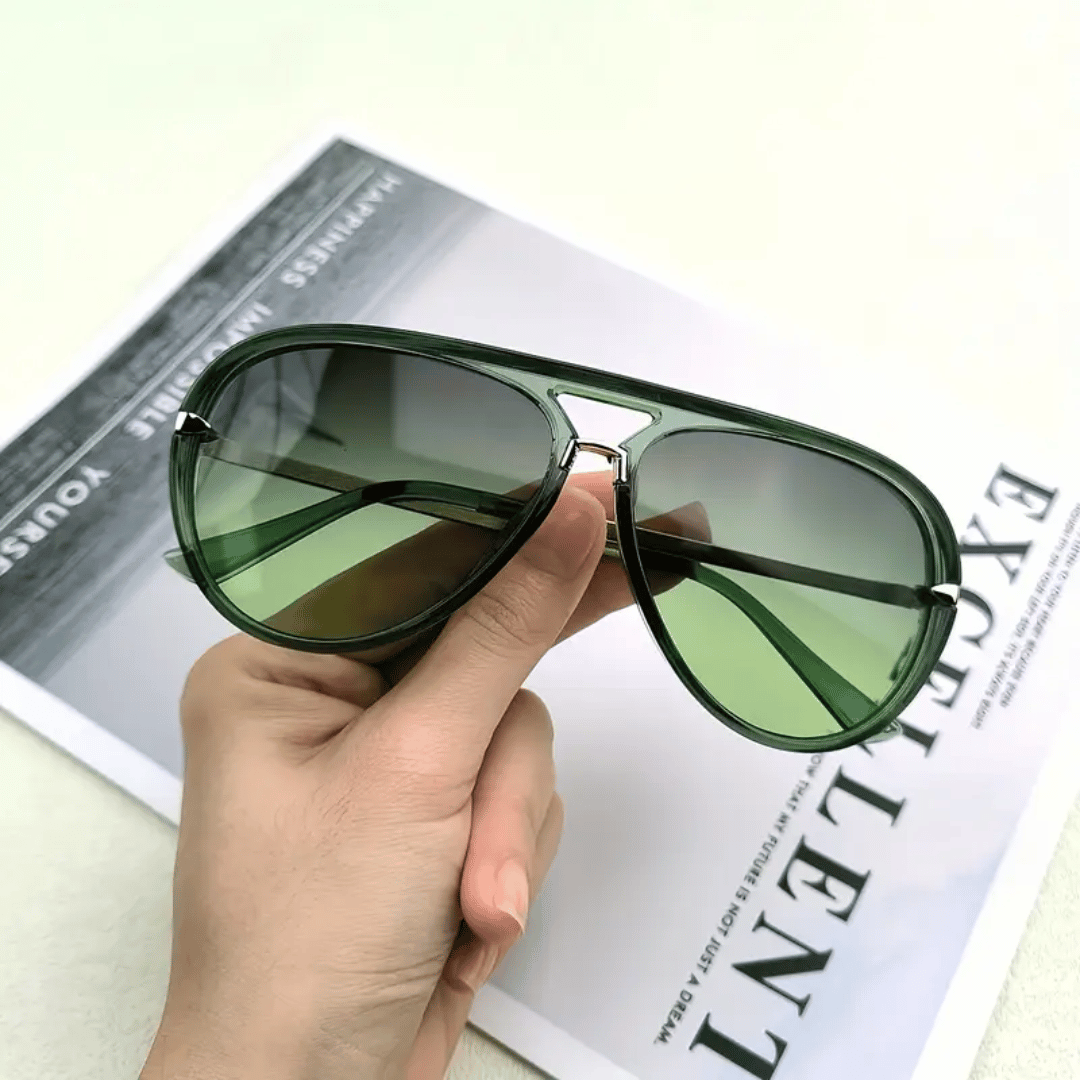 Pilot Sunglasses Double Bridge Lightweight