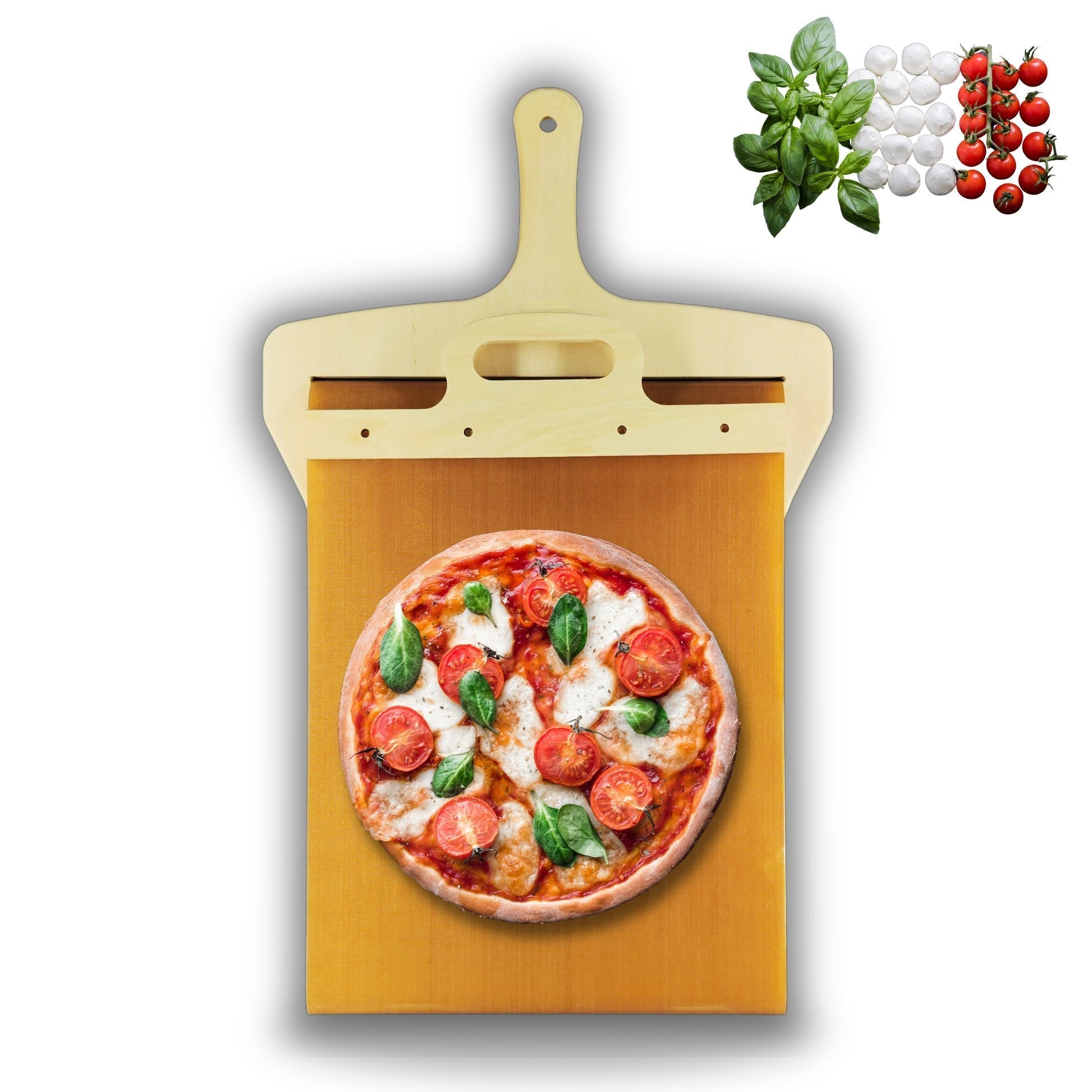 Pizza Peel Sliding Mechanism Food-Safe & Dishwasher-Safe